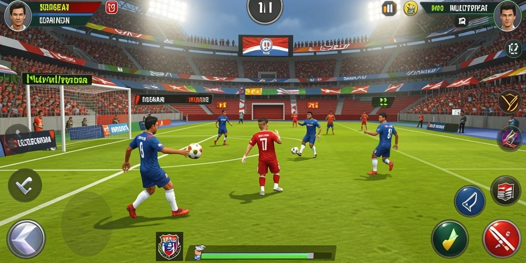 Tangkapan layar yang menunjukkan aksi seru dalam misi pertama.