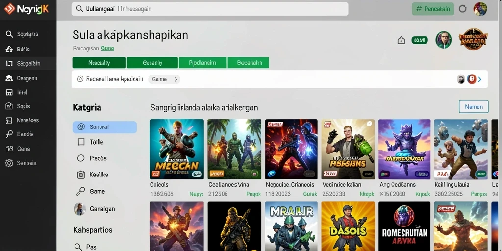 Tangkapan layar menampilkan grafis yang memukau di ASG55.