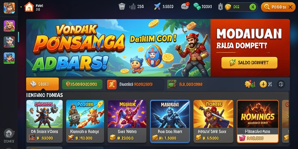 Screenshot menunjukkan tampilan utama aplikasi DINGDONGTOGEL dengan pilihan permainan togel.