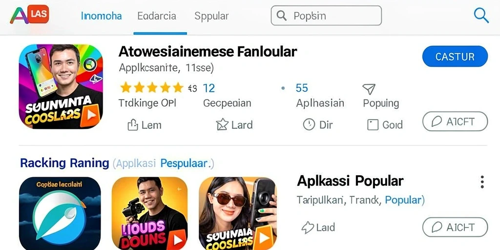 Tampilan awal yang menarik dan intuitif.