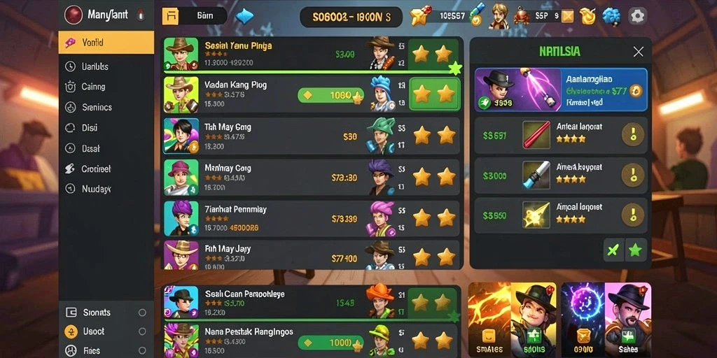 Tampilan menu awal yang interaktif dan menarik.