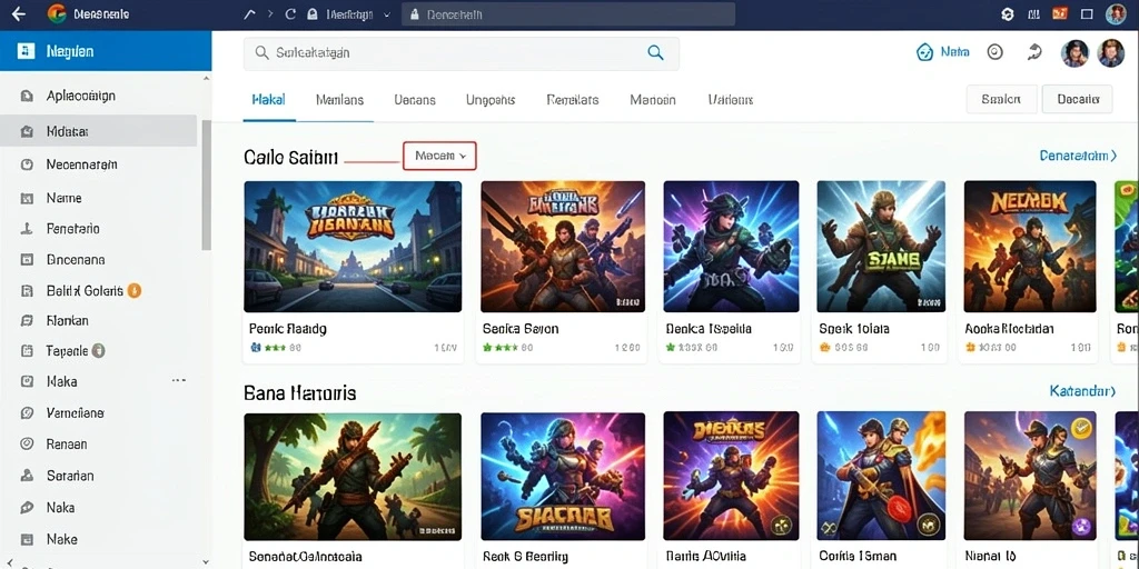 Tampilan utama game dengan grafis menawan.